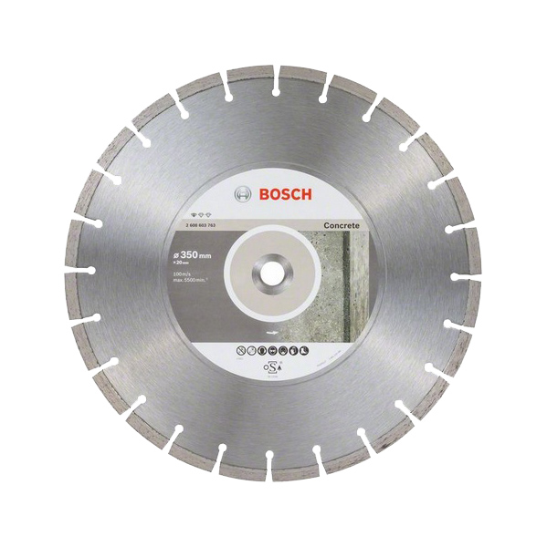 фото Диск отрезной алмазный bosch stf concrete 350-20 2608603763