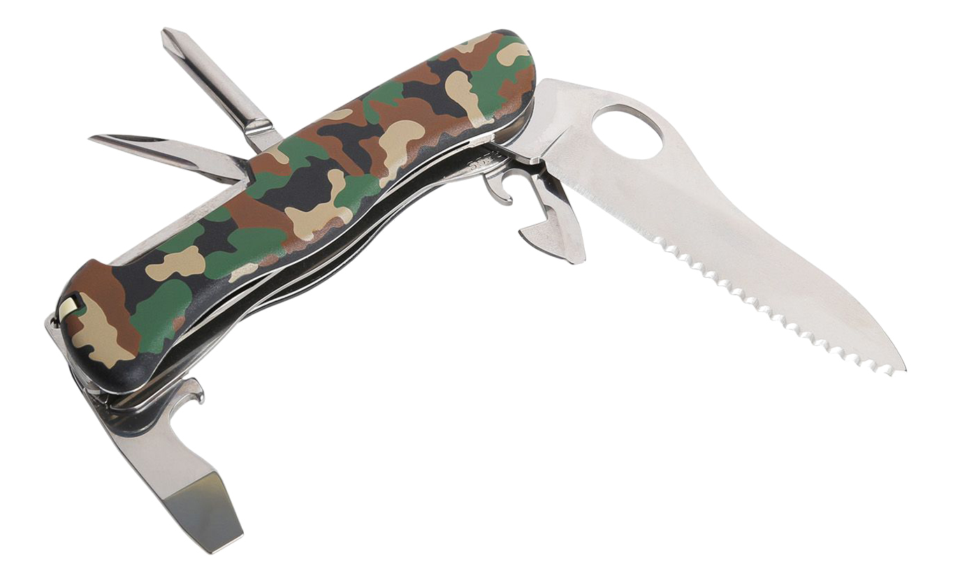 Victorinox Нож перочинный, 111 мм, 12 функций, камуфляж, Trailmaster