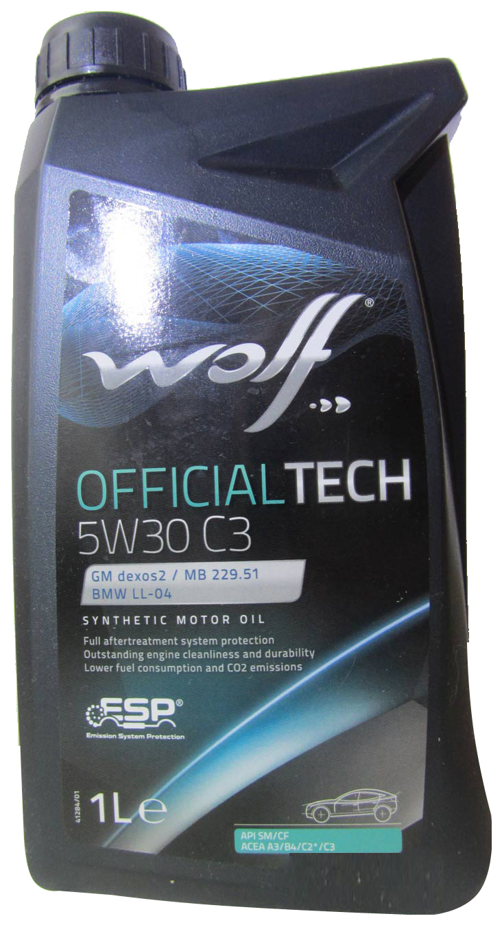Моторное масло Wolf OfficialTech C3 5W30 1 л