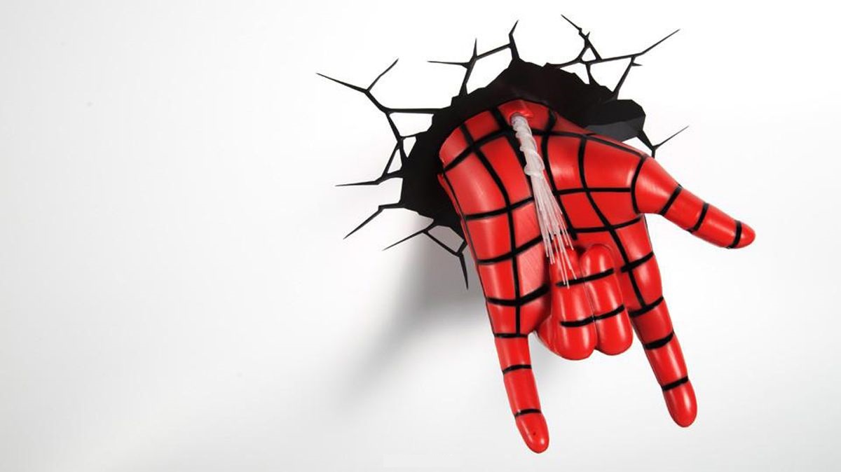

Настенный 3D cветильник 3DLightFX Spiderman Hand, Светильник 3D Spiderman Hand