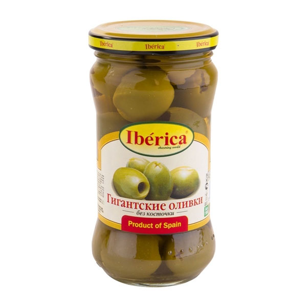 

Оливки Iberica гиганские без косточек 340 г