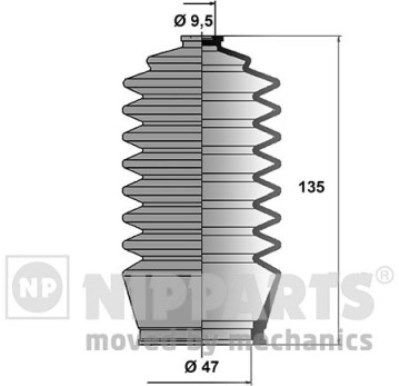 

Пыльник рулевой рейки Nipparts J2842002