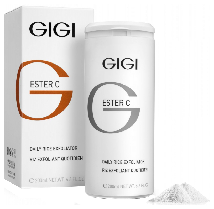 Пилинг для лица GIGI Ester C Daily Rice Exfoliator 200 мл рисовая пудра для лица paese rice loose powder
