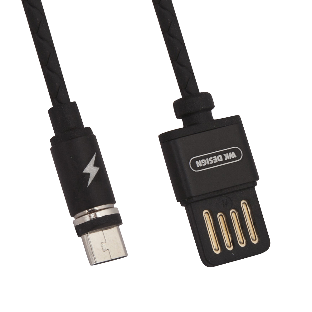 фото Кабель wk wdc-046 microusb 1м black