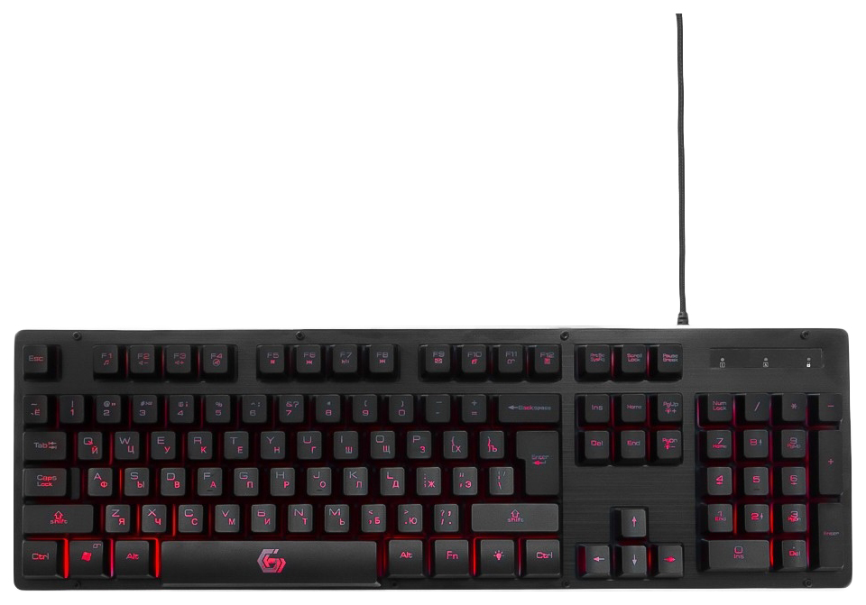 Проводная игровая клавиатура Gembird KB-G400L Black