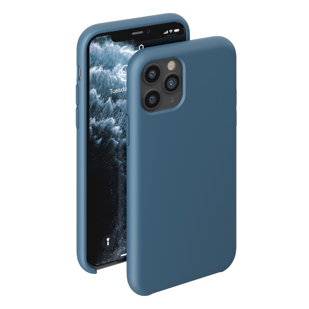 фото Чехол deppa liquid silicone case для apple iphone 11 pro blue