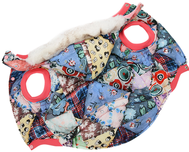 

Куртка для собак FOR MY DOGS Пэчворк; унисекс; разноцветная; FW606-2018 A2, FW606-2018 Пэчворк