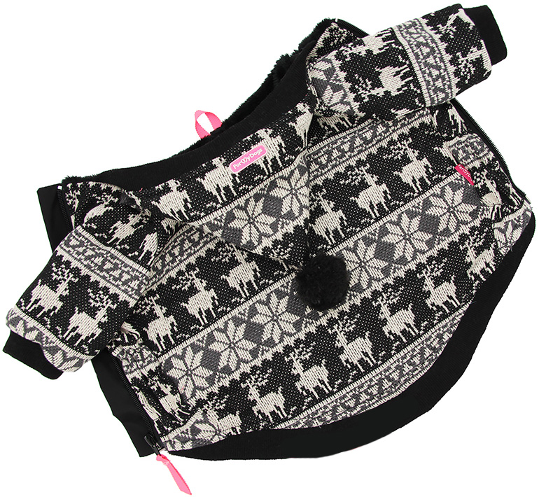

Куртка для собак FOR MY DOGS Сканди, унисекс, черная, FW642-2018 BL 22, FW642-2018 BL Сканди