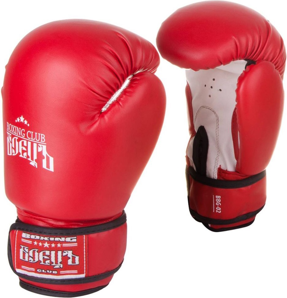Боксерские перчатки БоецЪ BBG-02 красные, 4 унций