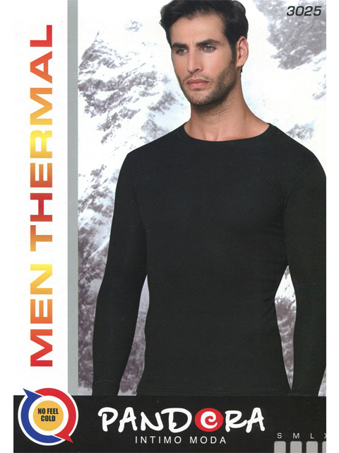

Лонгслив мужской Pandora PD черный M, PD 3025 MAGLIA MANICA LUNGA UOMO