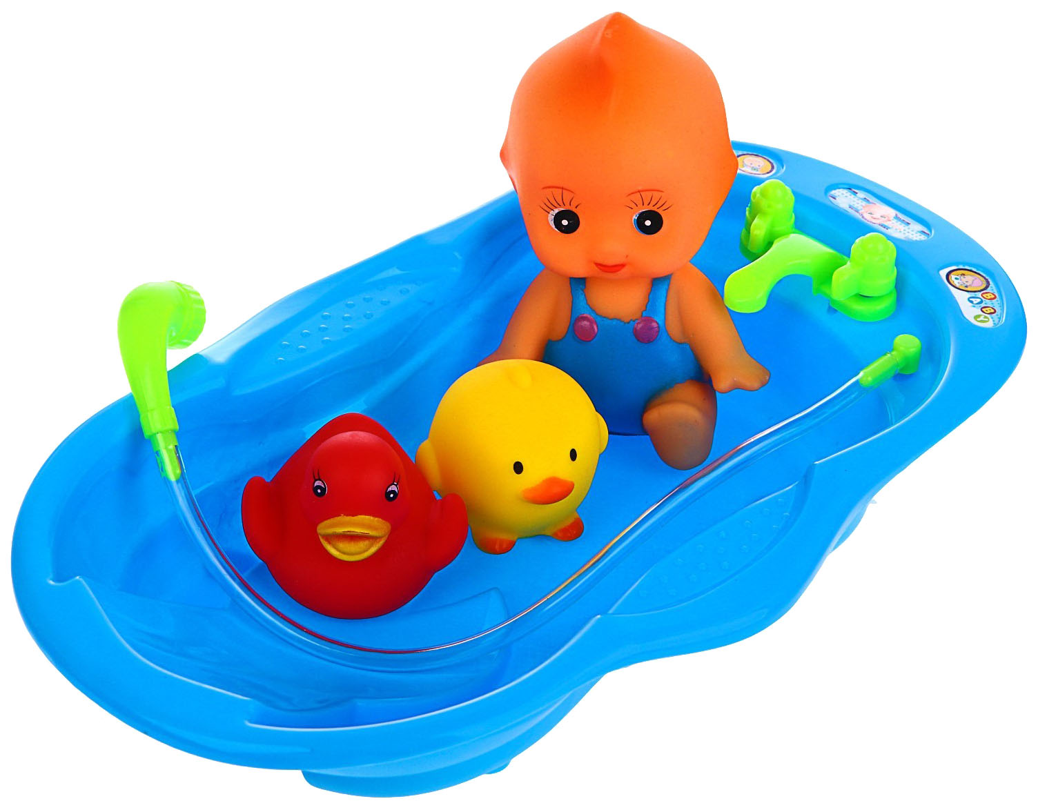 фото Игрушки для ванной, набор «пупс. купание» крошка я