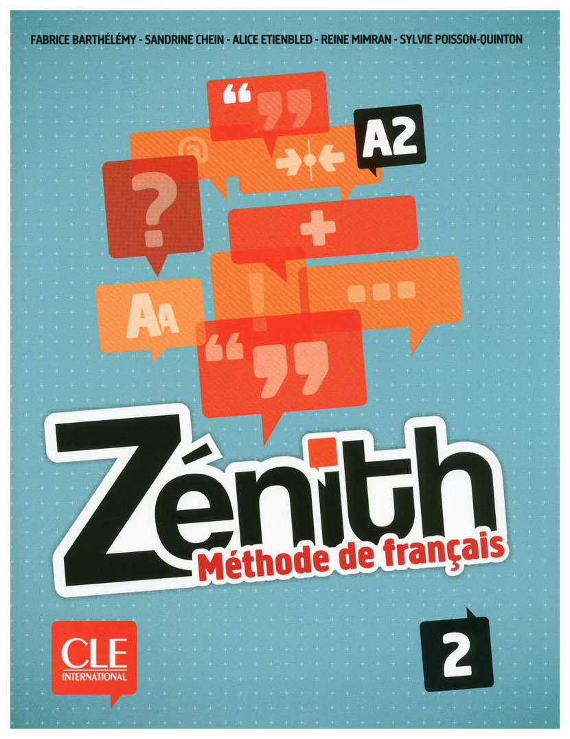 фото Книга cle international "zenith: livre de l'eleve 2 (+ dvd)"