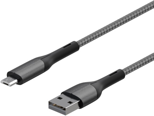 фото Кабель interstep microusb/usb2.0 2м dark grey (is-dc-mcusbnnsg-200b210)