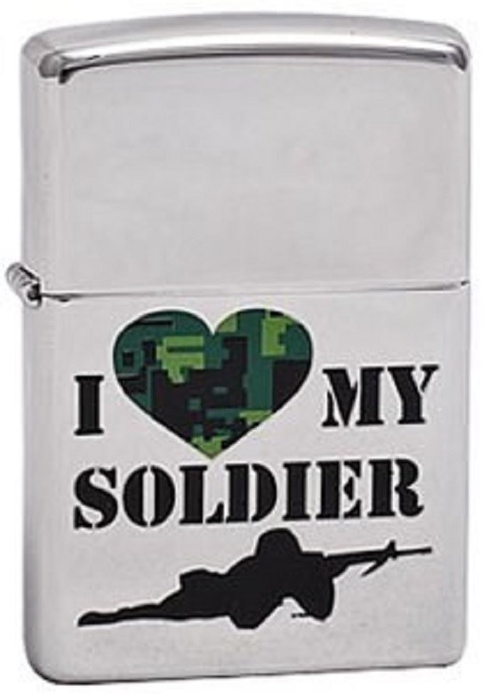 

Бензиновая зажигалка Zippo My Soldier 285 High Polish Chrome, My Soldier 285