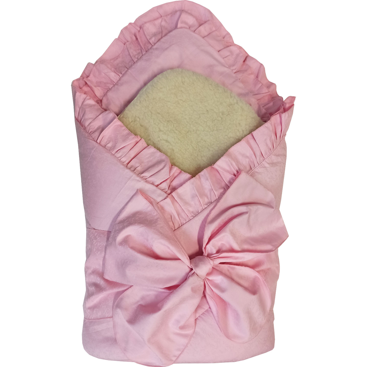 Конверт-одеяло Папитто с завязкой Розовый 2153 папитто конверт одеяло с завязкой и меховой вставкой