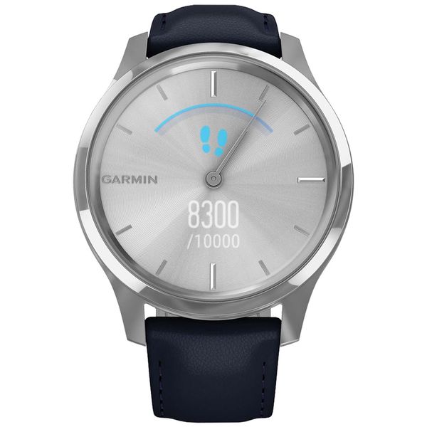 фото Спортивные наручные часы garmin vivomove luxe silver/navy