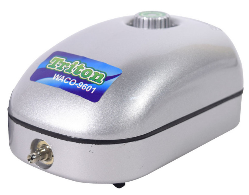 Компрессор для аквариума Triton Waco-9601 одноканальный, 3,2 л/мин