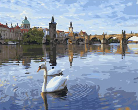 

Картина по номерам Paintboy GX 32610 Городские лебеди 40*50