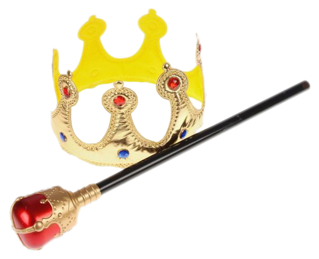 Карнавальный набор Царский, 2 предмета: корона, скипетр Sima-Land скипетр оттокара