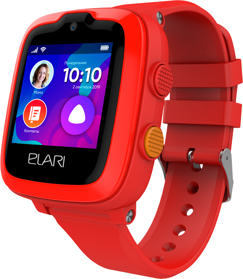 фото Детские смарт-часы elari kidphone 4g red/red