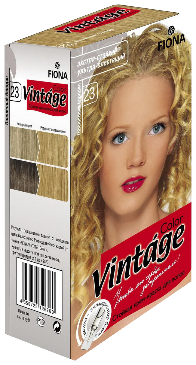 Краска для волос FIONA Vintage Color 23 Пшеничный блондин 50 г 360₽