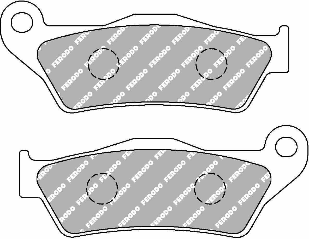 фото Тормозные колодки передние/задние ferodo fdb2018 для мотоциклов