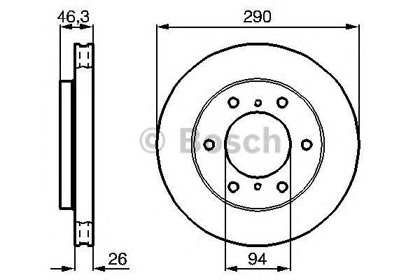 фото Тормозной диск bosch 0986478990