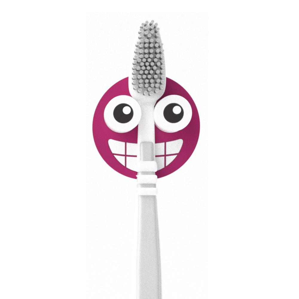 фото Держатель для зубной щётки emoji фиолетовый balvi