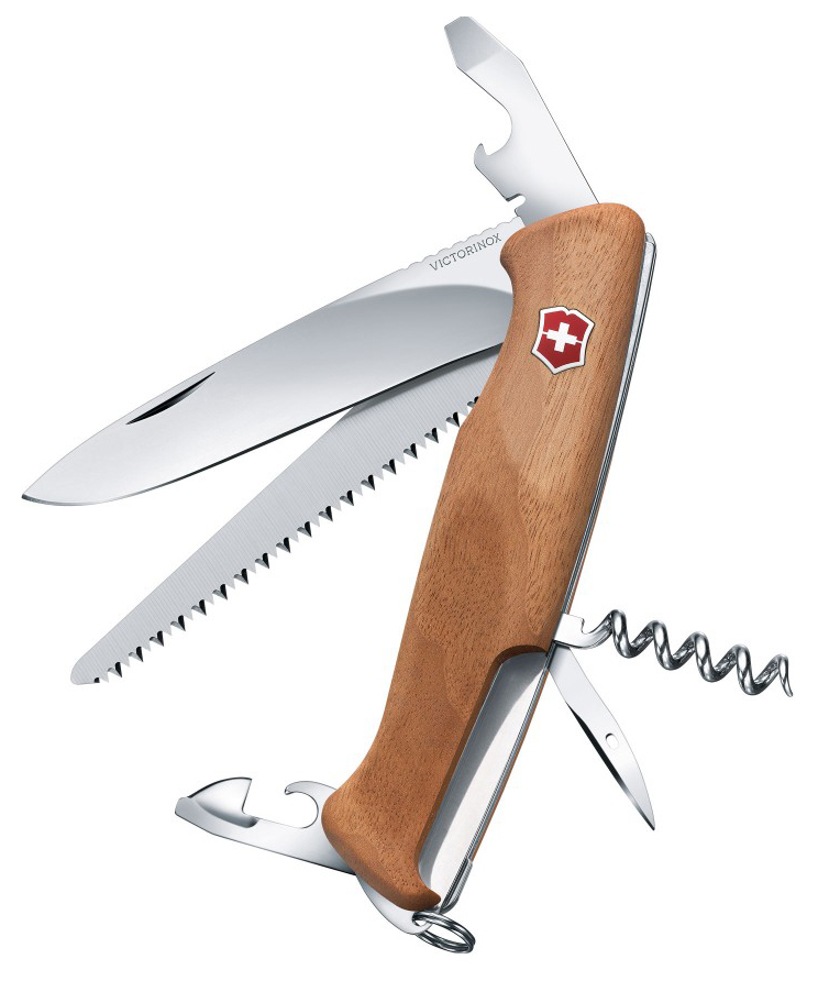 Мультитул Victorinox RangerWood, коричневый, 10 опций