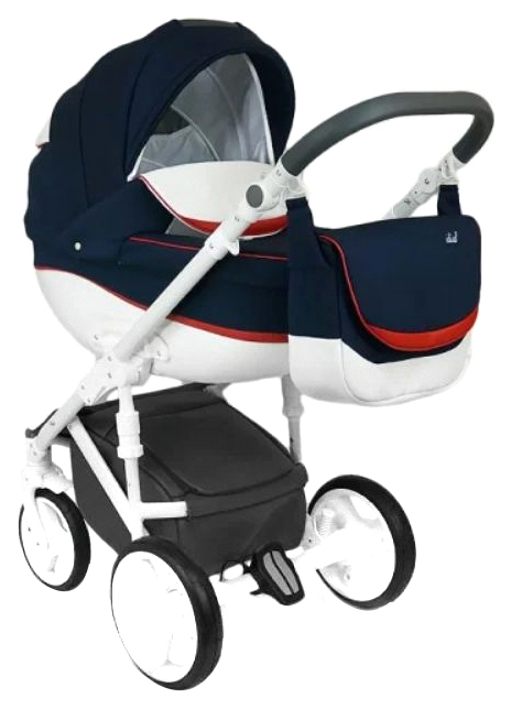 

Коляска 2 в 1 Bexa IDEAL New (темно-синий, красный), PU, Ideal New