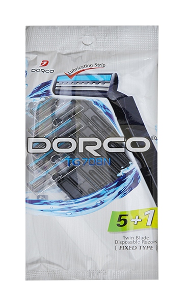 Станок для бритья Dorco TD708N Twin Blade 5 plus 1 Disposable Razors Черный