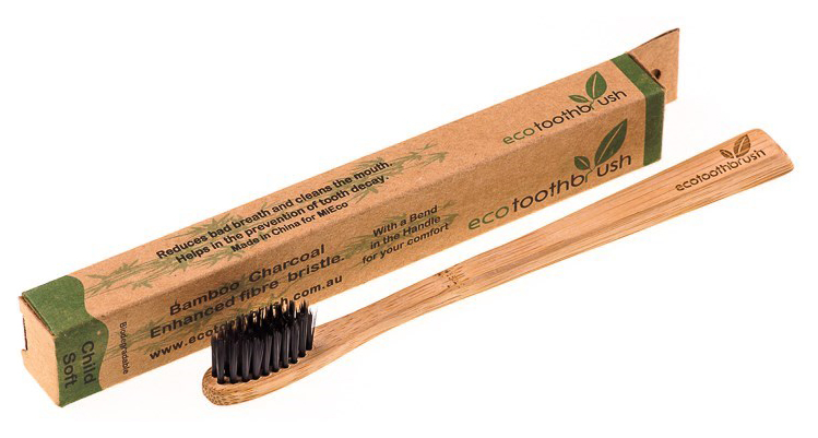 Зубная щетка Bamboobrush с угольным напылением, мягкая