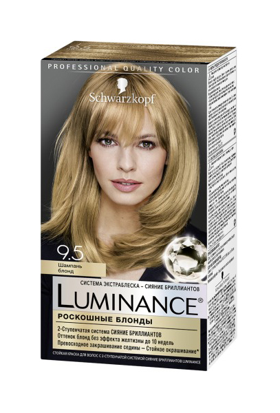 

Стойкая краска для волос Luminance Color, 9.5 Шампань блонд, 165 мл