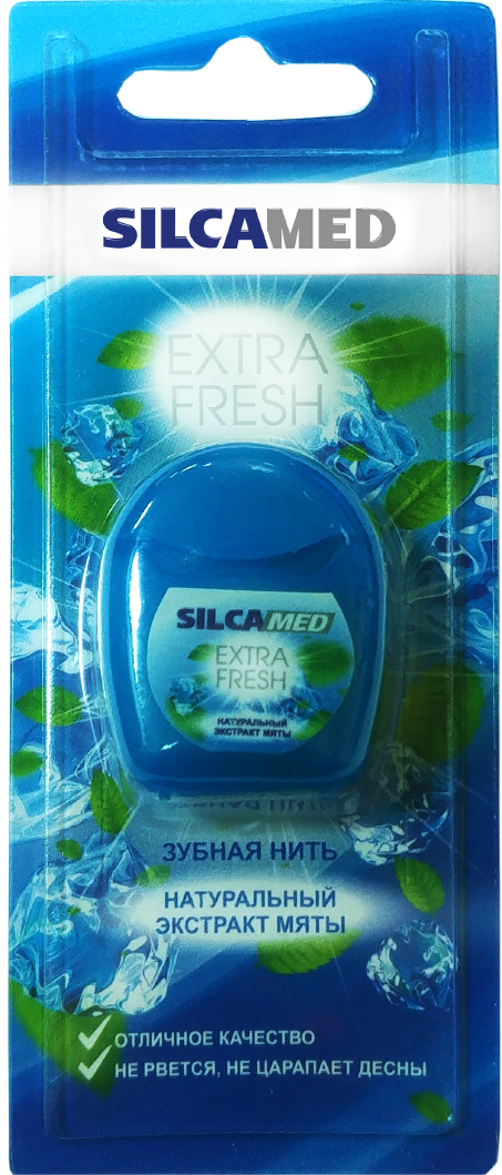 Зубная нить SILCAMED EXTRA FRESH