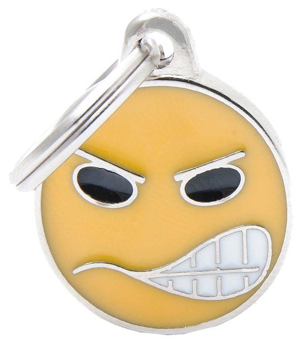 

Адресник для кошек и собак My Family Charms Смайлик Злой (2 х 2 см)