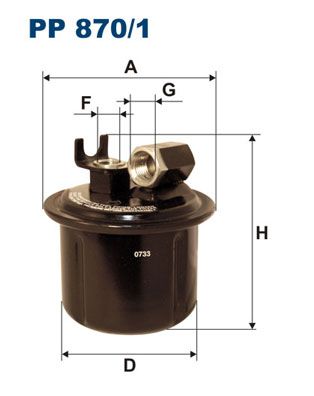 фото Фильтр топливный filtron pp870/1