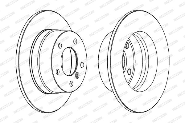 

Тормозной диск FERODO DDF1361
