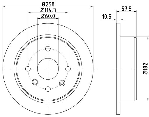 фото Тормозной диск hella pagid 8dd 355 114-161