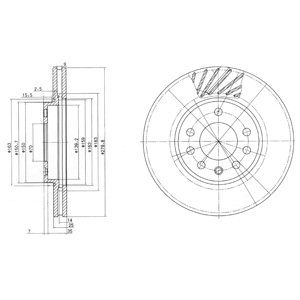 фото Тормозной диск delphi bg3405