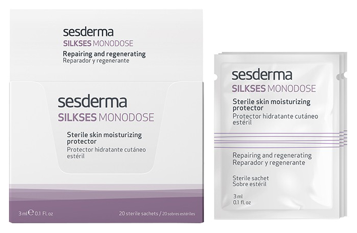 Крем для лица Sesderma Silkses Monodose Протектор увлажняющий стерильный 20 шт по 3 мл