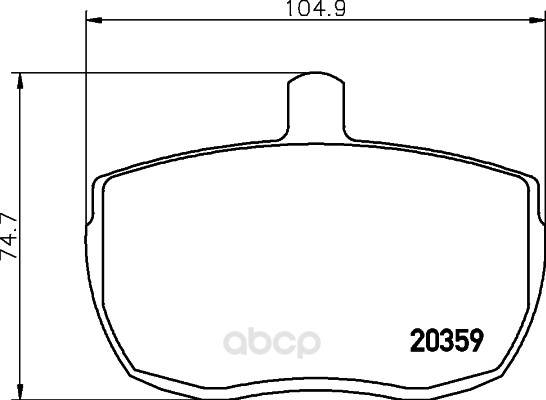 

Комплект тормозных колодок Hella 8DB355006361