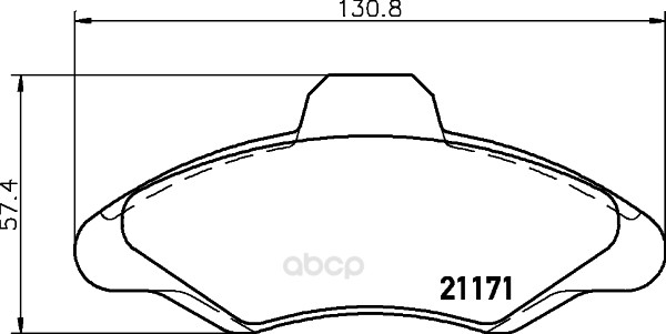 

Комплект тормозных колодок Hella 8DB355019041