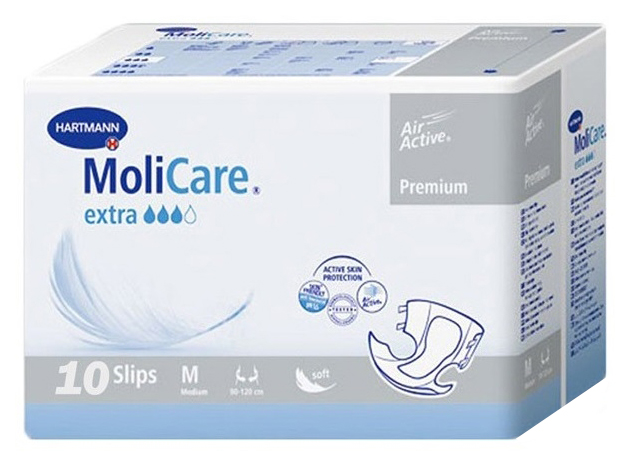 Подгузники для взрослых HARTMANN MoliCare Premium extra soft Воздухопроницаемые 10 шт M6 1104₽