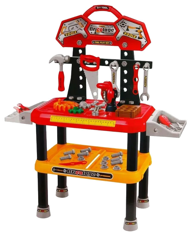 Игровой набор Наша Игрушка Супермастерская со столиком пила циркулярная аккумуляторная denzel ccs 165 0 без акб зу 18 в li ion 4200 об мин