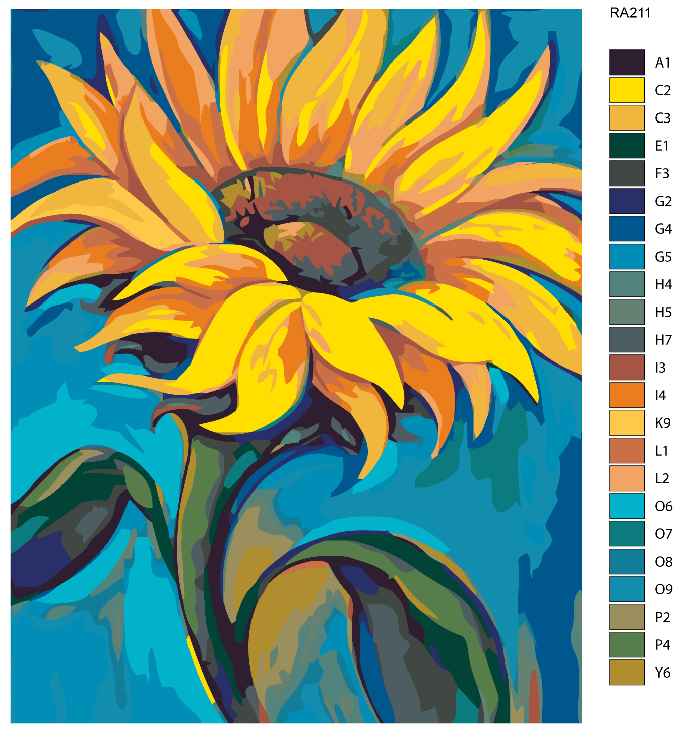 

Картина по номерам, 40 x 50, RA211, RA211