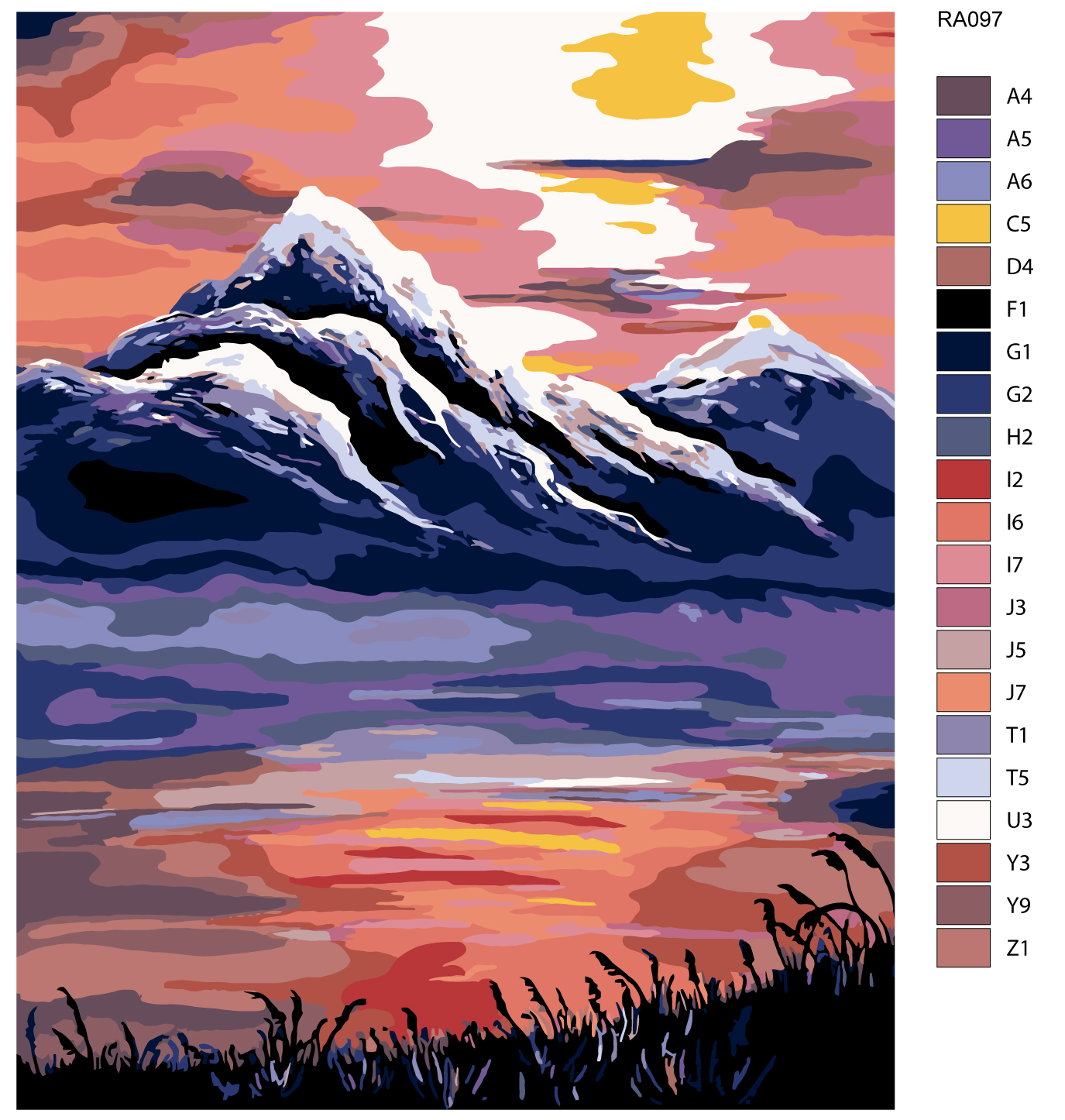 

Картина по номерам, 40 x 50, RA097, RA097