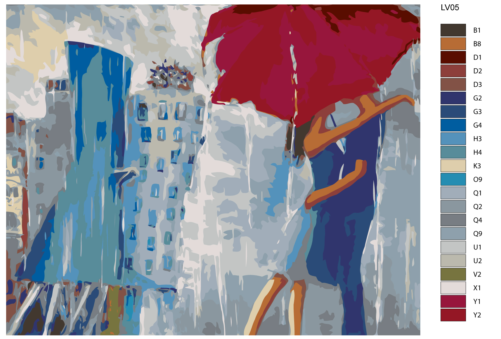 

Картина по номерам, 40 x 50, LV05, LV05