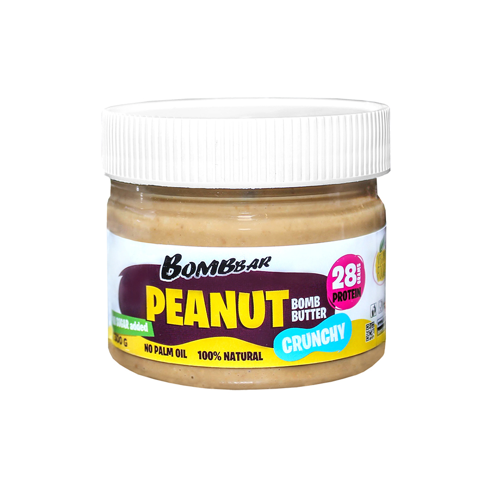 

Арахисовая паста Bombbar Peanut Bomb Butter Cranchy 300 г peanut, Peanut Bomb Butter Cranchy