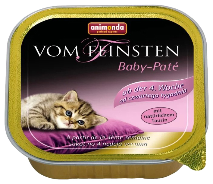 фото Консервы для котят animonda vom feinsten baby-pate, паштет, мясо, 100г