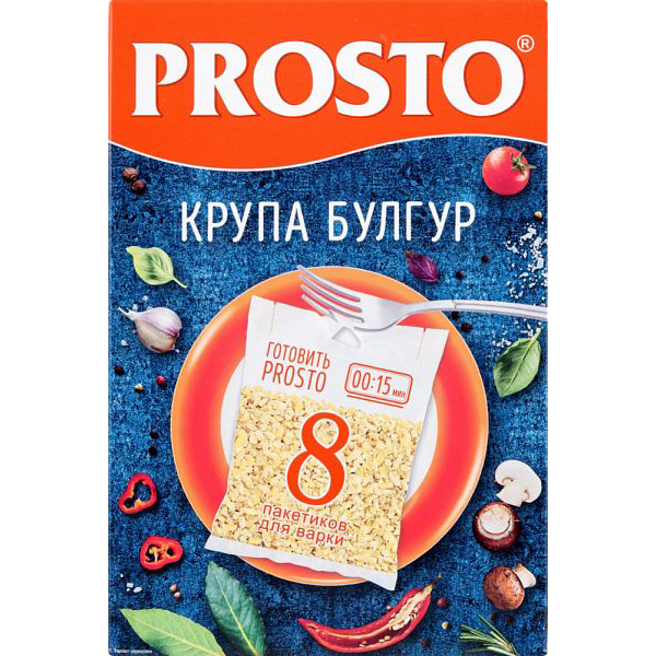 фото Булгур пшеничный prosto 62.5 г 8 пакетиков